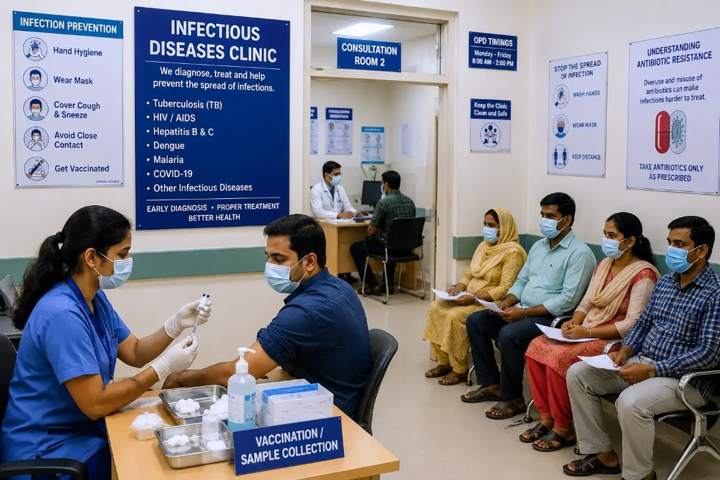 Ramaiah Infectious Diseases Clinic — vaccination, consultation and waiting area